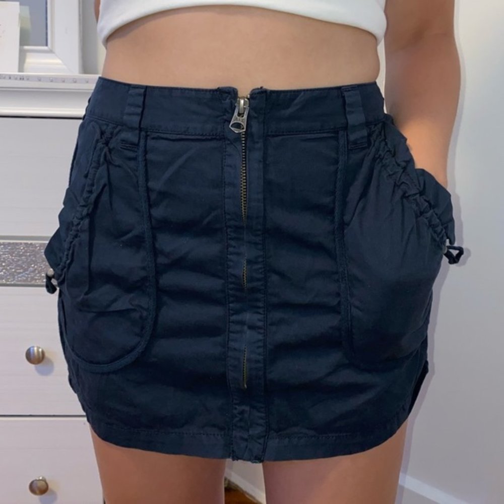Navy Armani Exchange Skirt